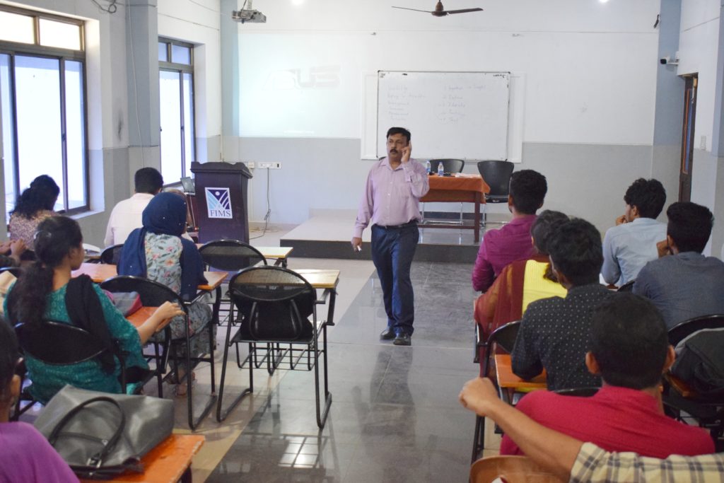 Training for the final year students of  FIMS, Kozhikode.